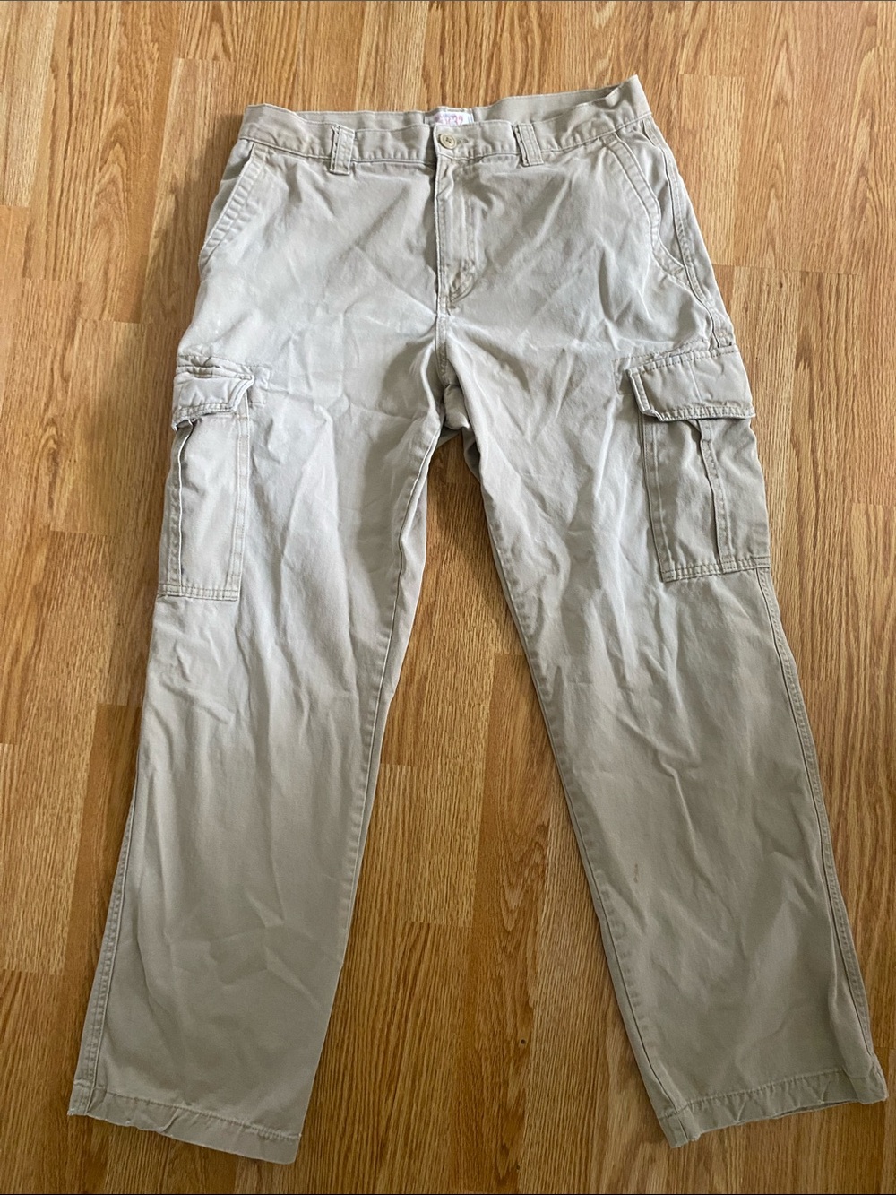 Vintage Loose Khaki Cargo Pants